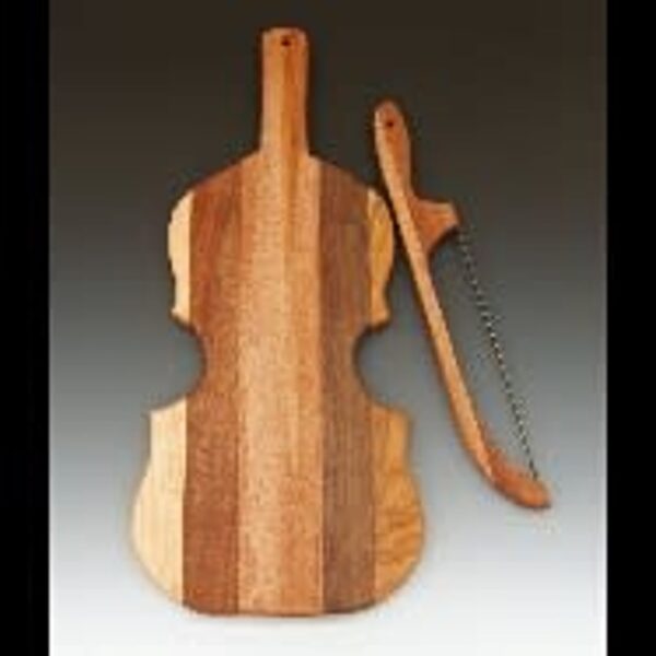 MULTI-WOOD FIDDLE AND BOWKNIFE